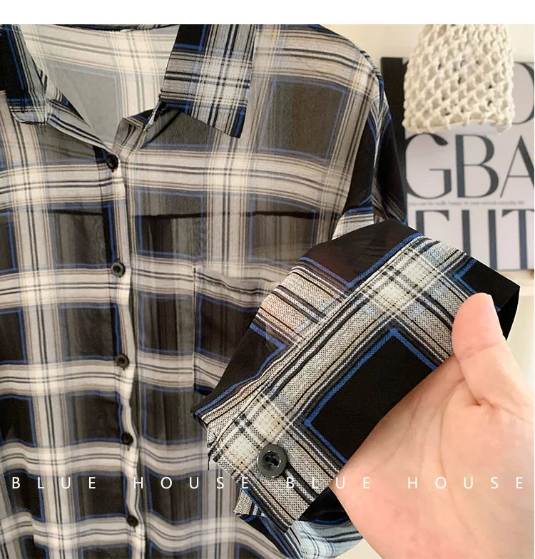 Women's Checked Long Sleeve Shirt