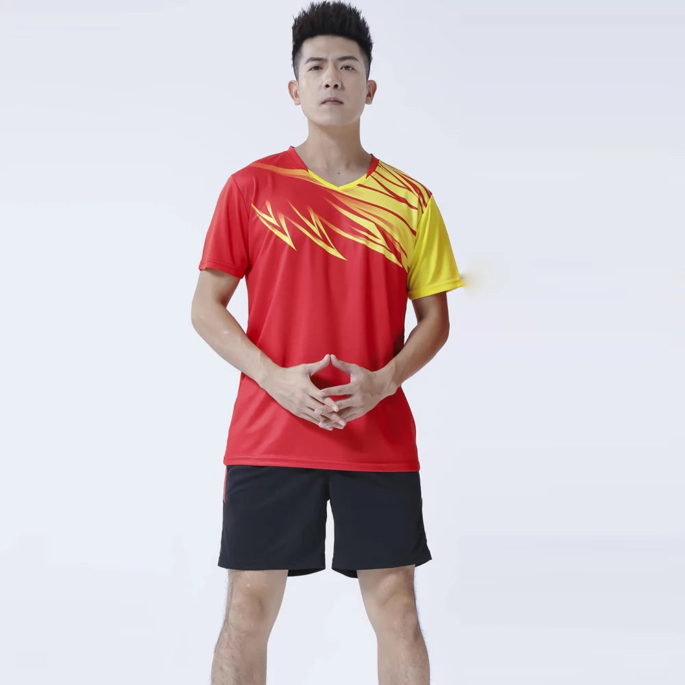 Volleyball Shirt And Shorts Two Piece Sports Clothing Set