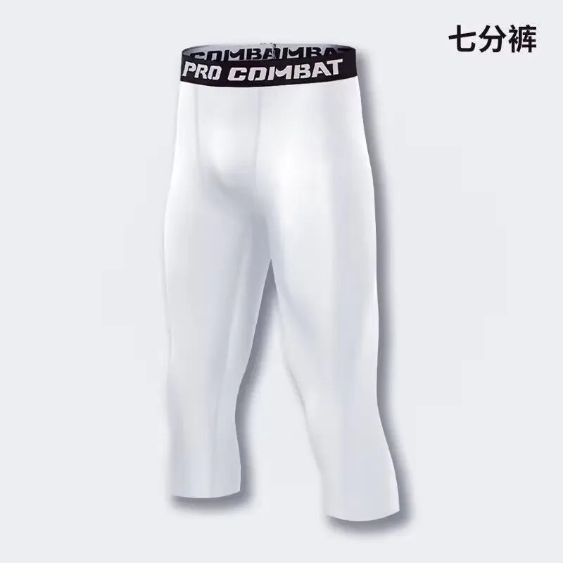 Men's Fitted Training Leggings for Gym and Running