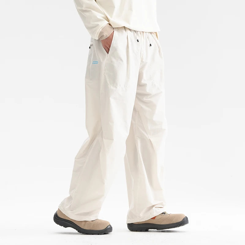 Men's Elastic Waist Loose Fit Casual Pants For Everyday Wear