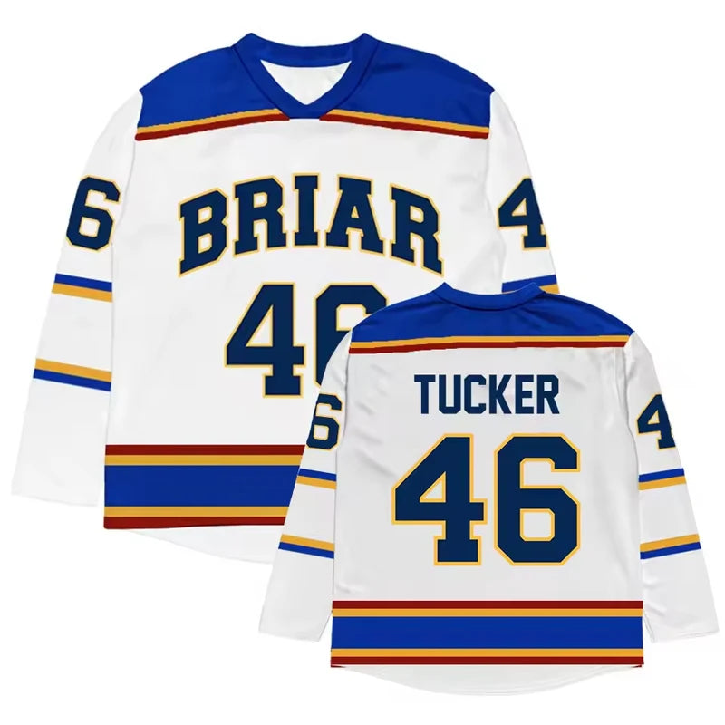 Briar University Number Graphic Long Sleeve Jersey For Sports Outfits