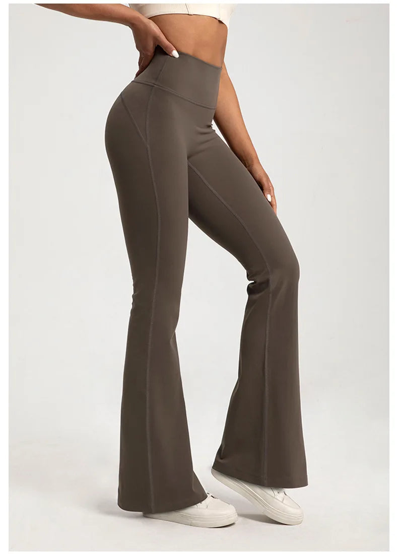 Women's High Waist Flared Pants