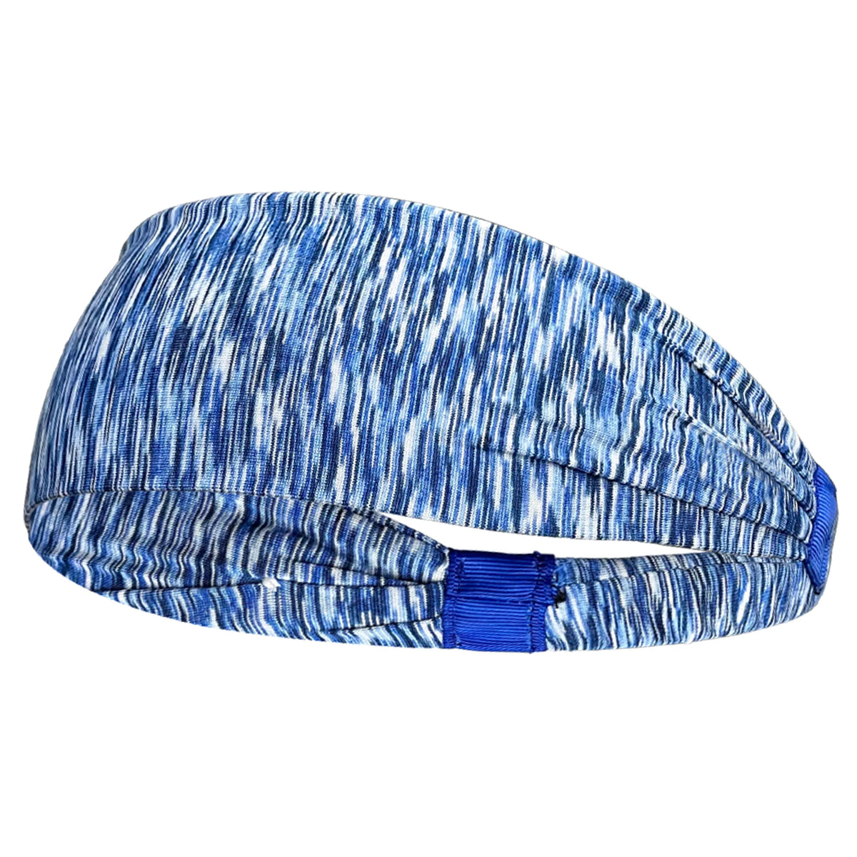 Elastic Sports Headband with Wide Fabric Band for Hair Control