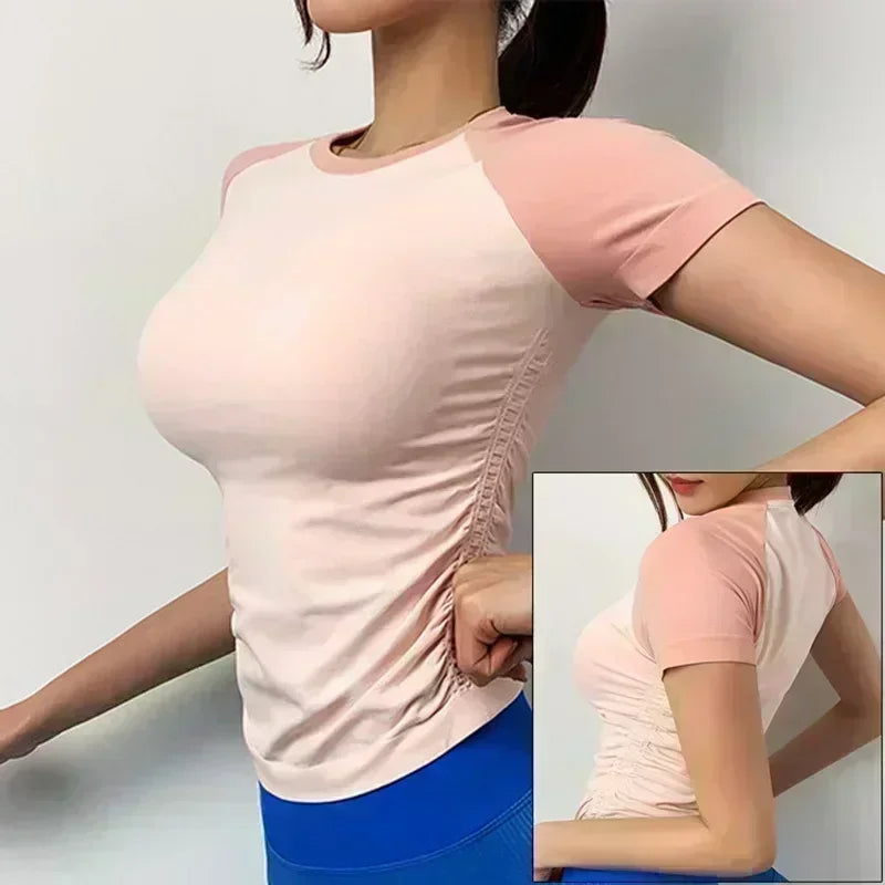 Women's Fitted Short-Sleeve Workout Top