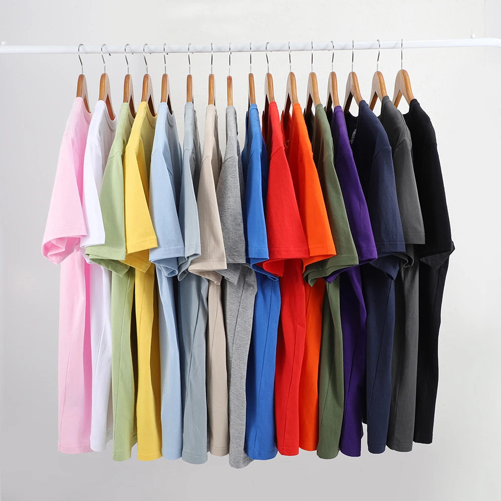 Solid Crew Neck Short Sleeve Cotton Casual T Shirt