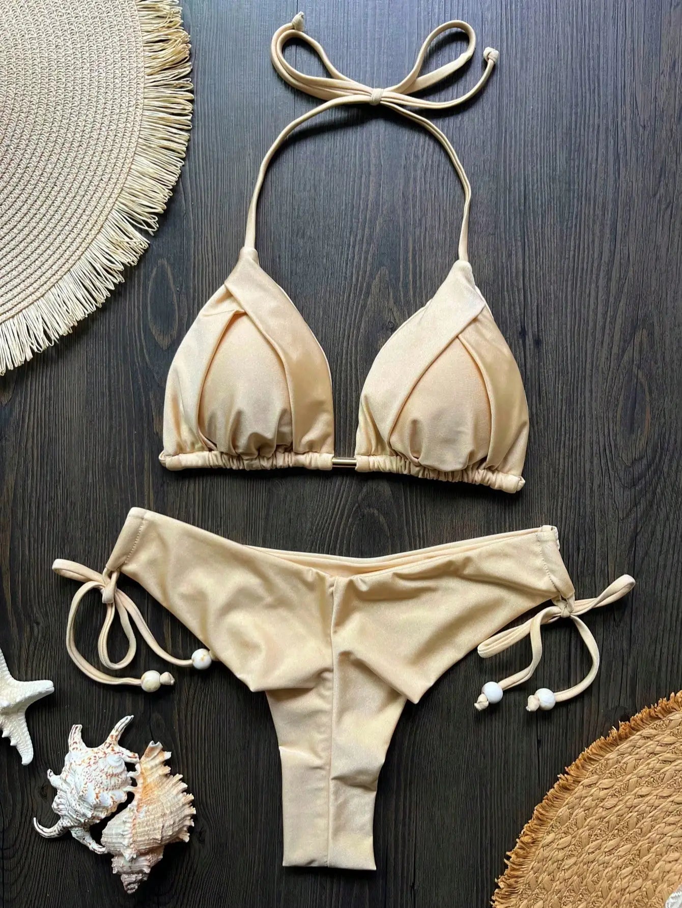 Solid Triangle Bikini