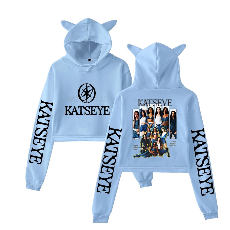 KATSEYE Graphic Long-Sleeve Pullover Hoodie