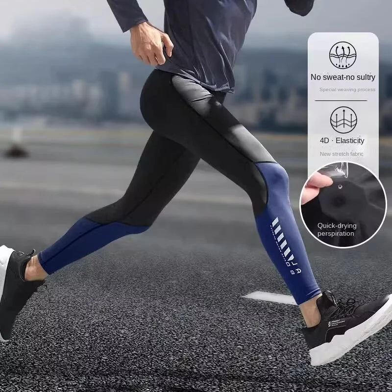 Men's Fitted Training Leggings for Gym and Running