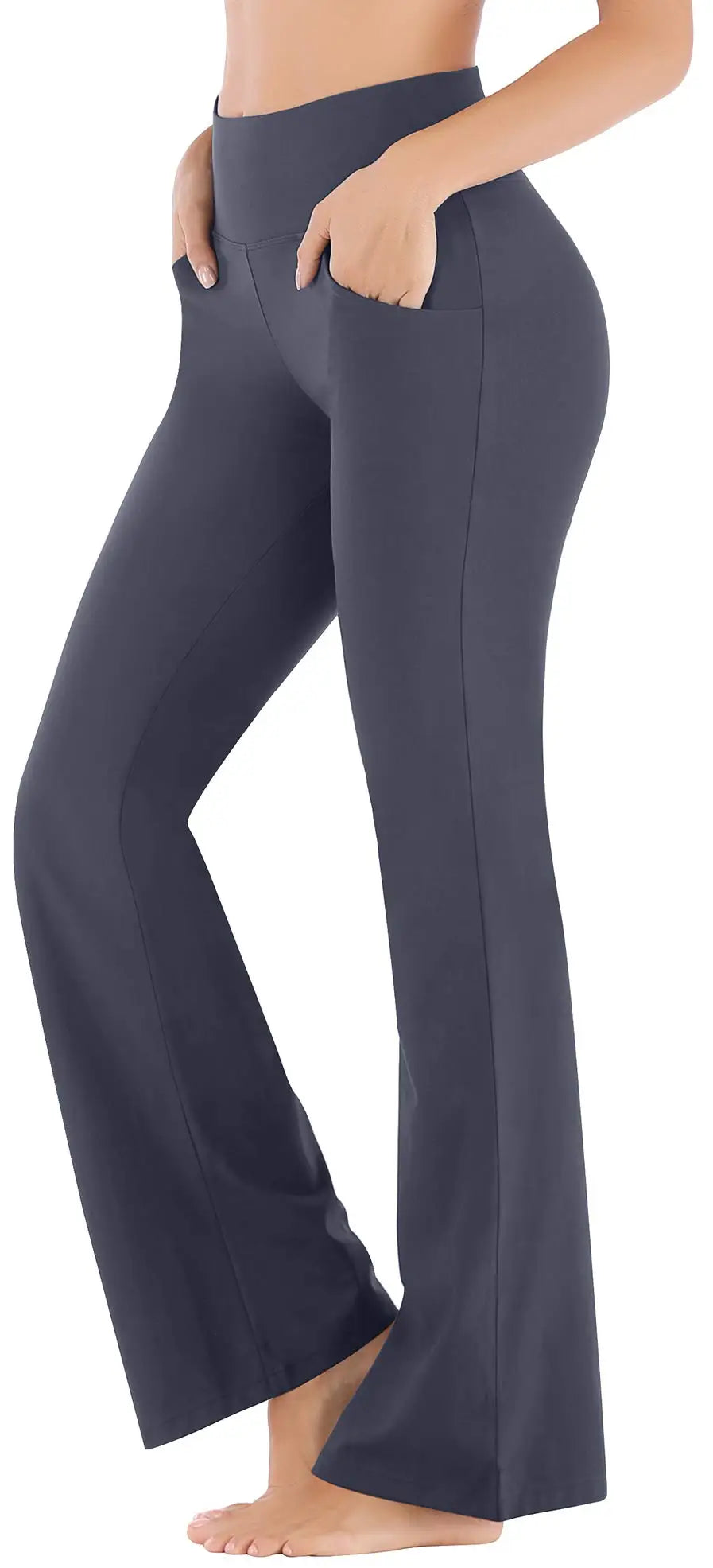 Women's Side Pocket Flared Leggings For Workout Outfits