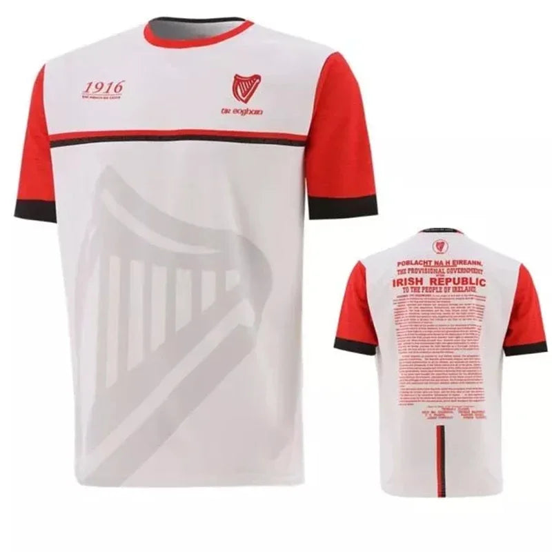 Ireland Commemoration Football Short Sleeve T-shirt For Sports Outfits