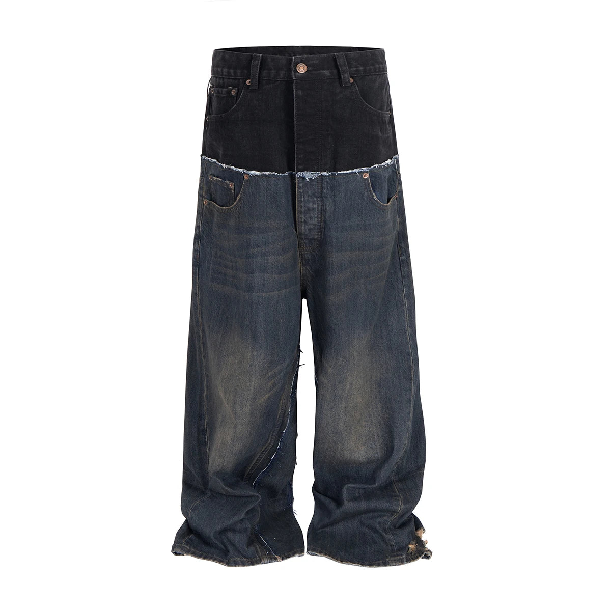 Men's Wide Leg Denim Jeans for Casual Everyday Wear