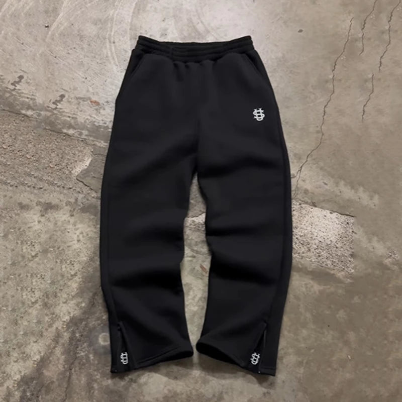 Full Length Loose Fit Casual Streetwear Drawstring Pants