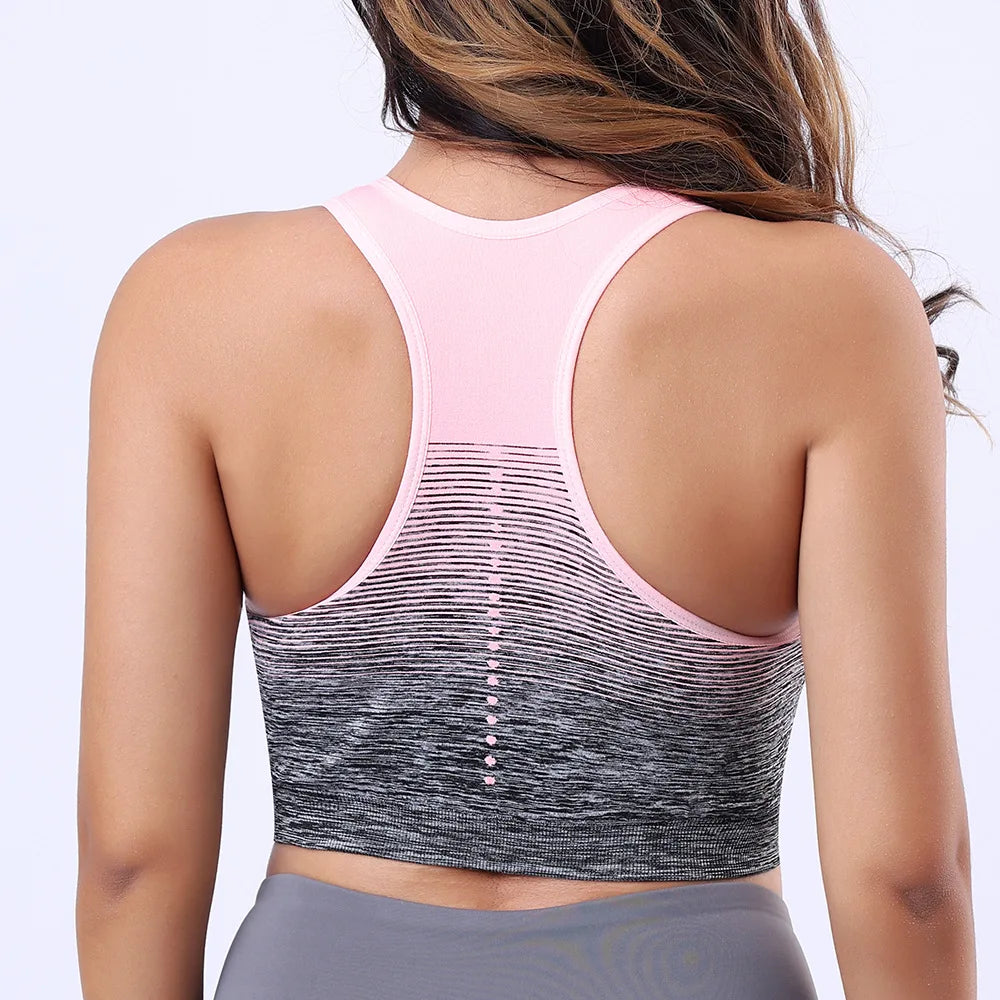 Women's Gradient Racerback Sports Bra