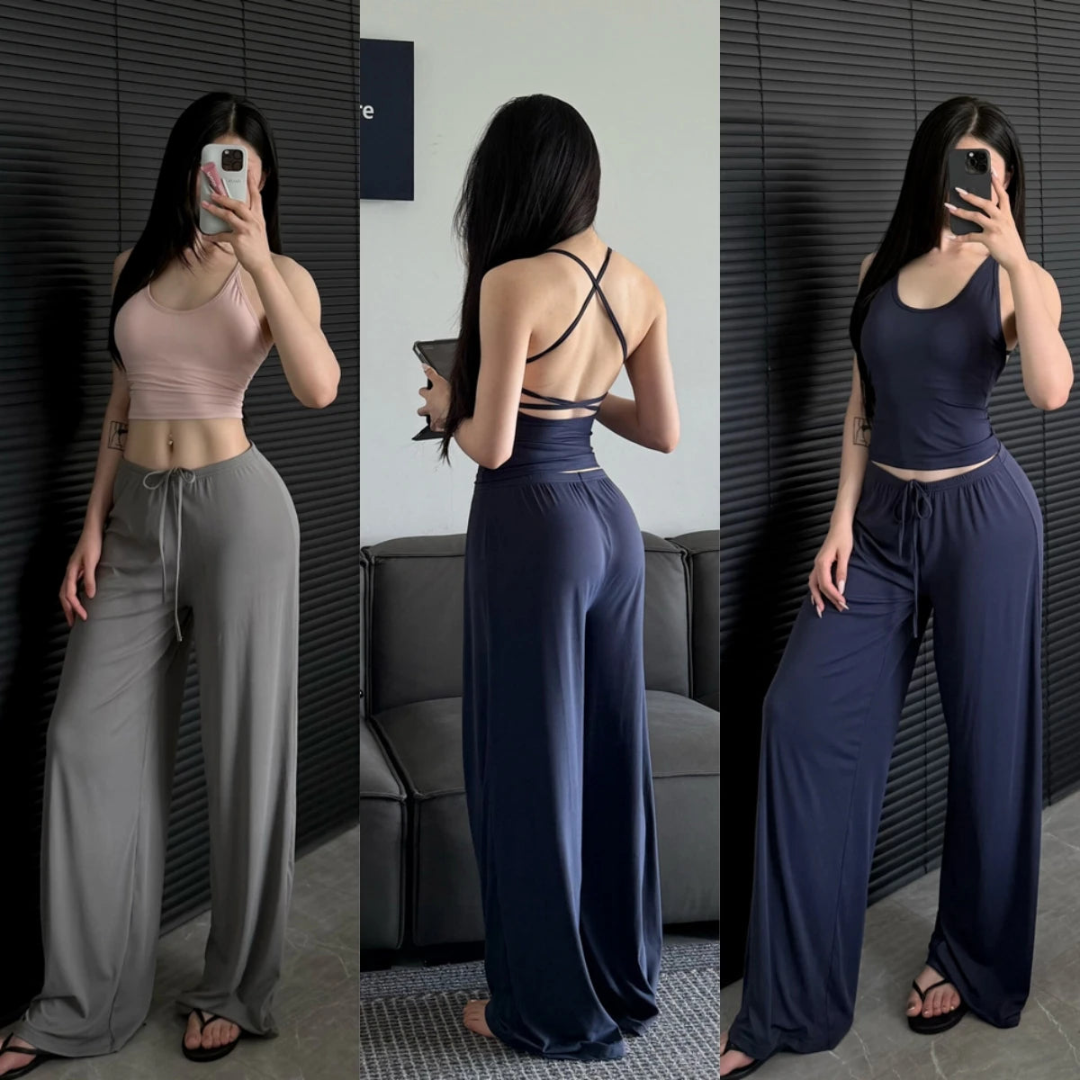 Women's Loose Wide Leg Yoga Pants For Workout Outfits
