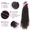 One Donor 12A Brazilian Deep Wave Human Hair Weave Bundles Deals Unprocessed Raw Virgin Hair Double Drawn Mink Hair Extensions