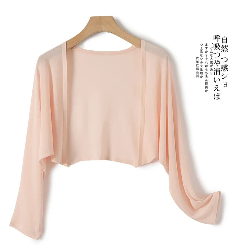 Cropped Open Front Knit Cardigan for Layering over Outfits