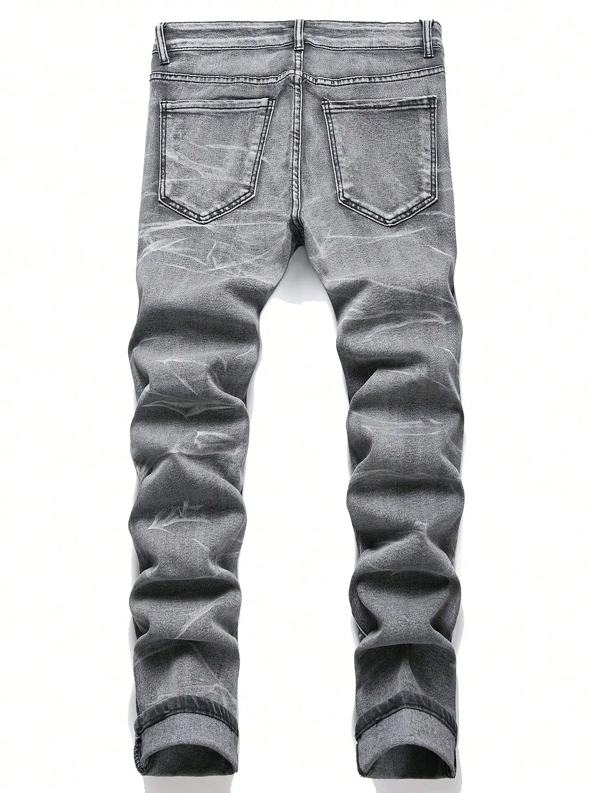 Men's Distressed Slim Fit Denim Jeans for Casual Everyday Wear