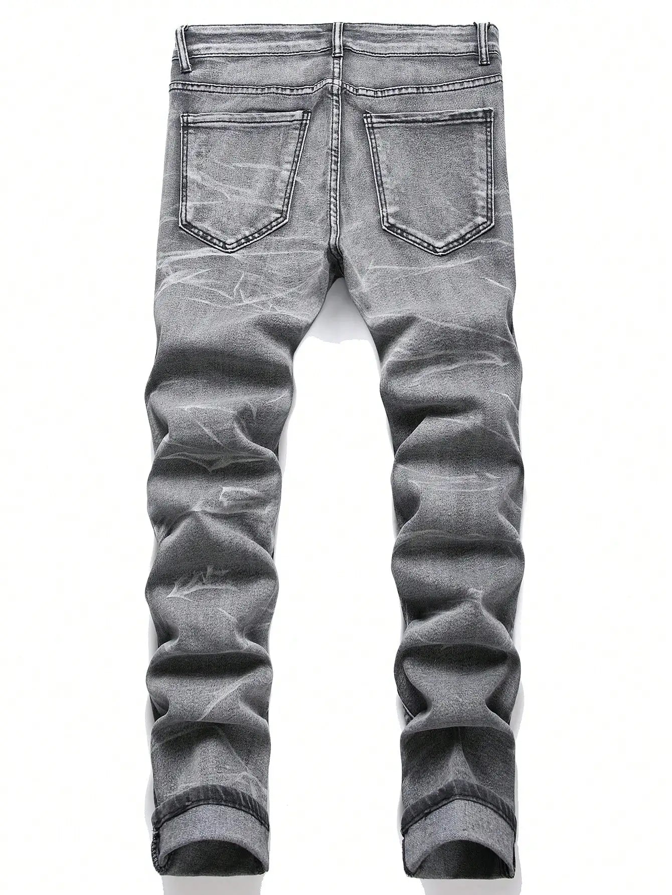 Men's Distressed Slim Fit Denim Jeans for Casual Everyday Wear