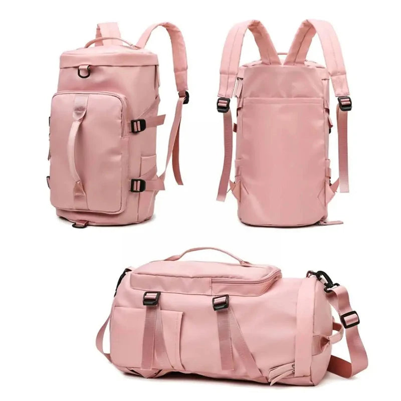 Convertible Duffel Travel Bag with Shoulder and Backpack Straps
