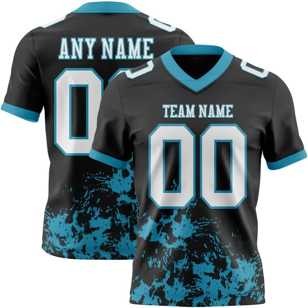 American Football Graphic Short Sleeve Crew Neck Sports T Shirt
