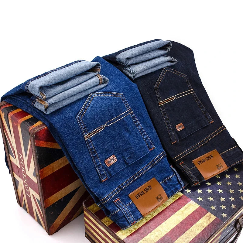 Men's Straight Leg Denim Jeans for Casual Everyday Wear