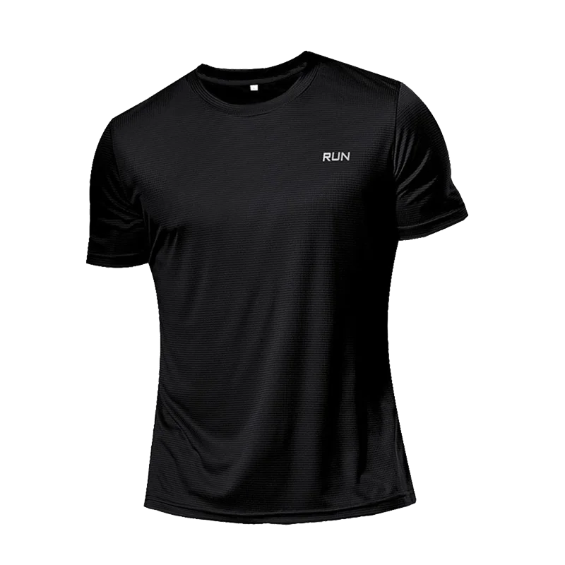 Mens Long and Short Sleeve Ice Silk Quick Dry Sports Top for Running Gym Hiking and Outdoor Training