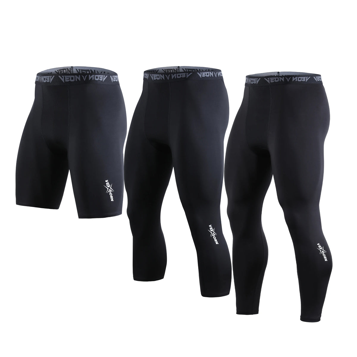 Men's Fitted Training Leggings for Gym and Running