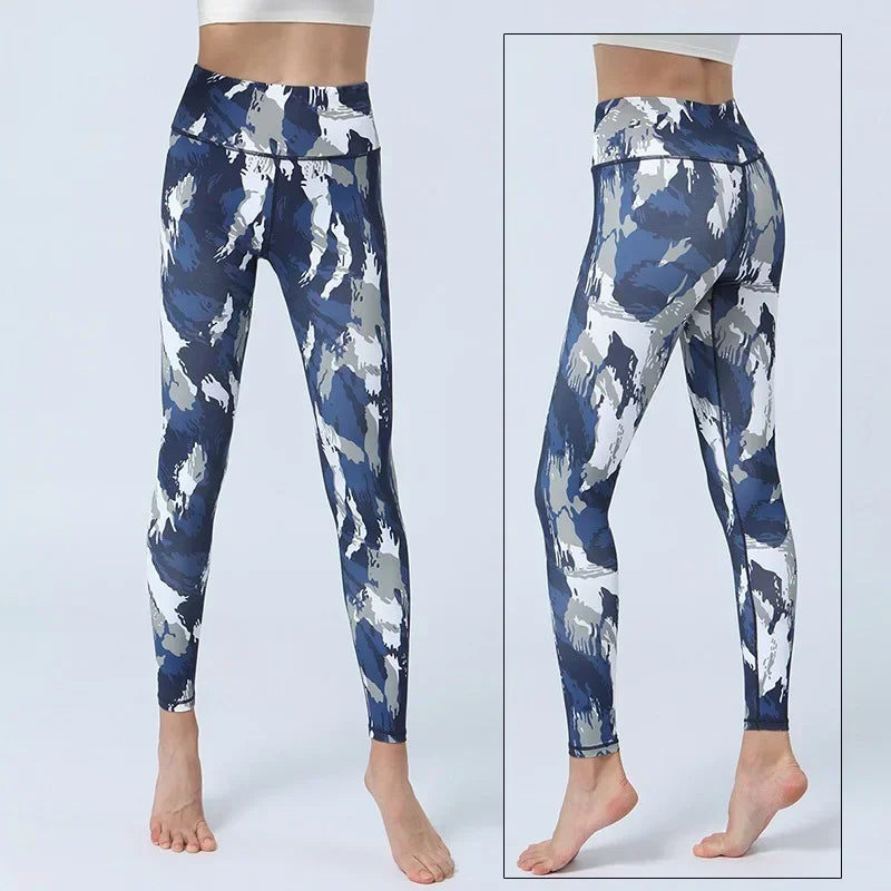 Women's Printed High-Waist Workout Leggings