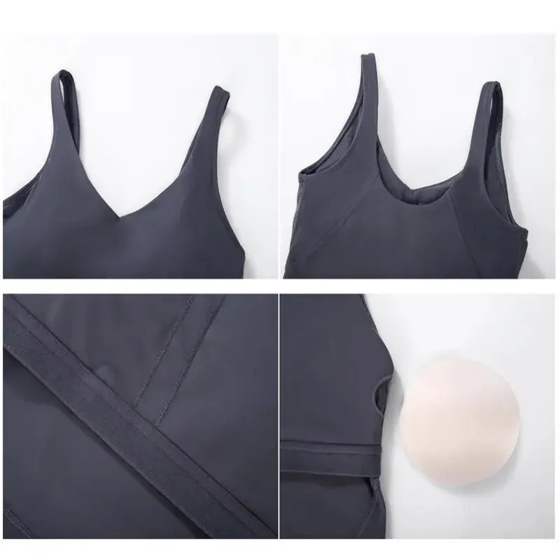 Women's V Neck Longline Tank Top