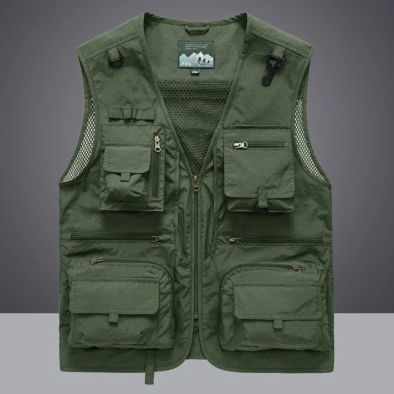 Men's Multi-Pocket Mesh Outdoor Vest