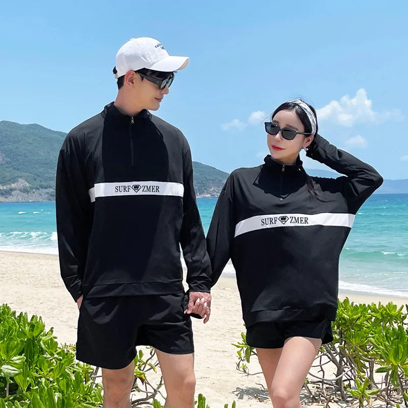 Family Long Sleeve Rash Guard Swimwear Selection
