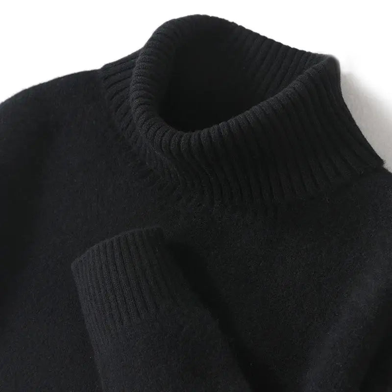 Men's Turtleneck Long Sleeve Knit Sweater