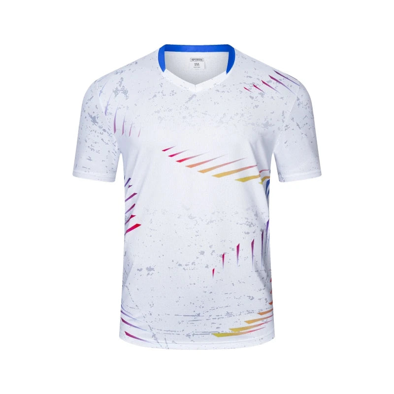 Printed Court Sports Short Sleeve T-shirt For Sports Outfits