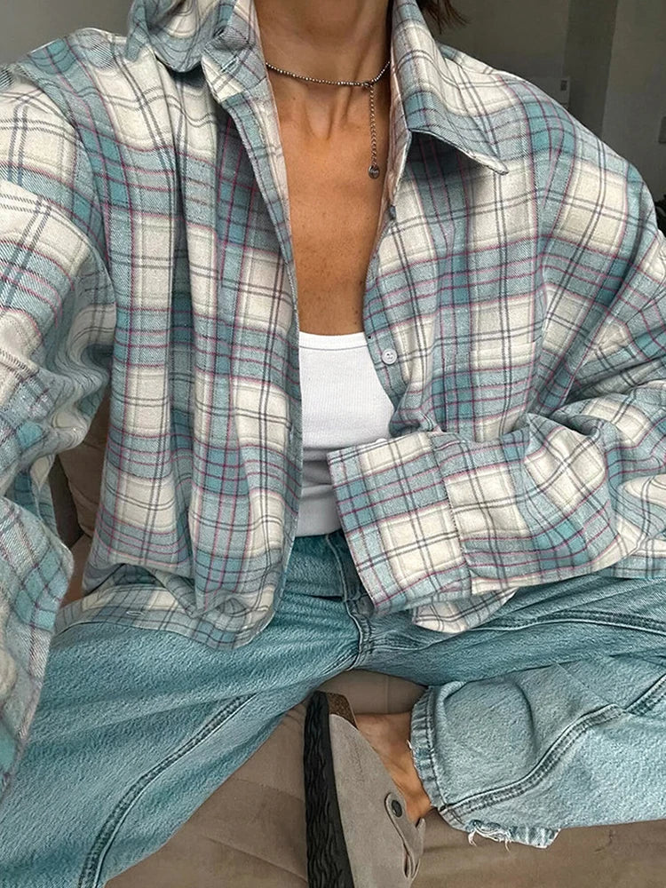 Women's Checked Long Sleeve Shirt