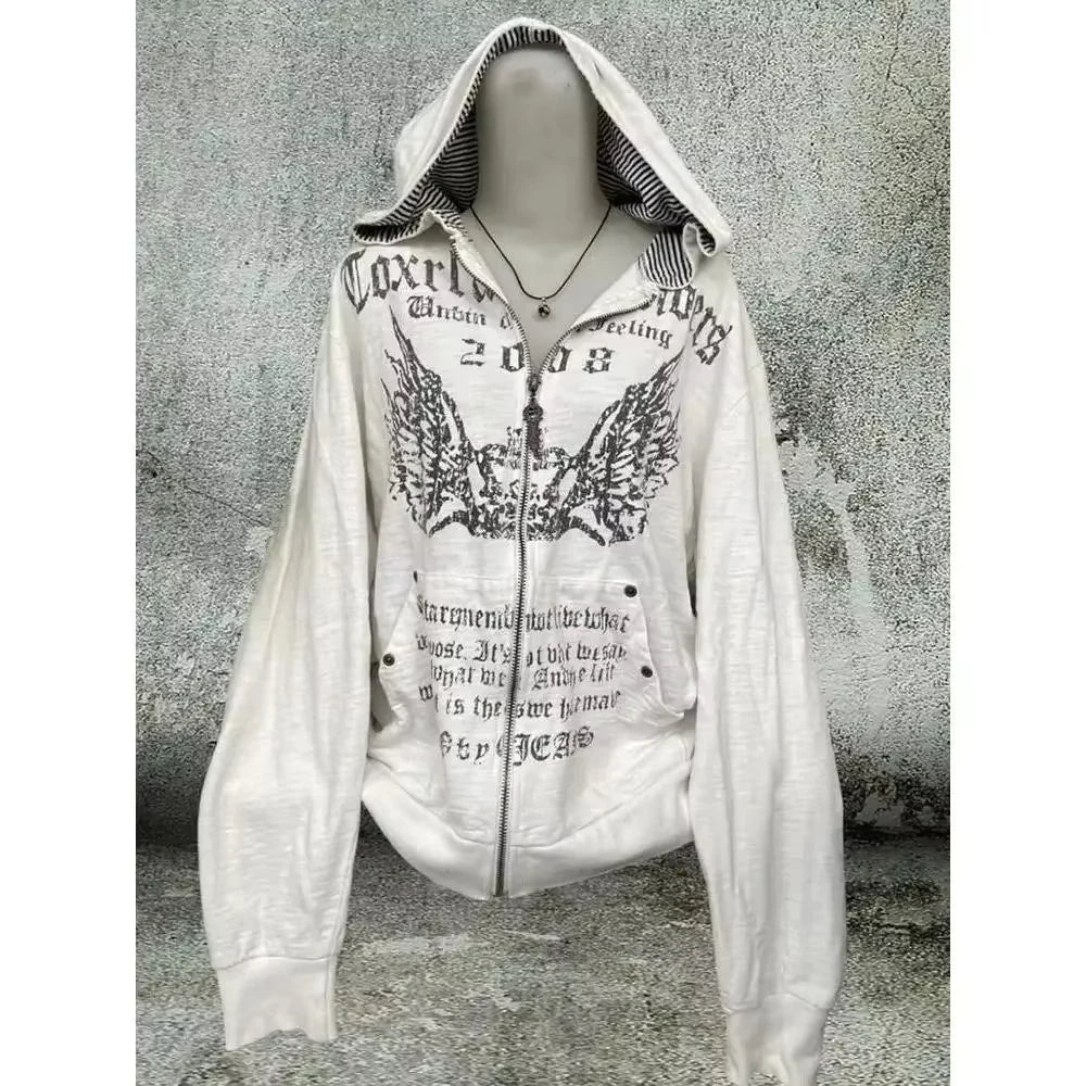 Fluffy Trim Long Sleeve Full Zip Casual Hoodie
