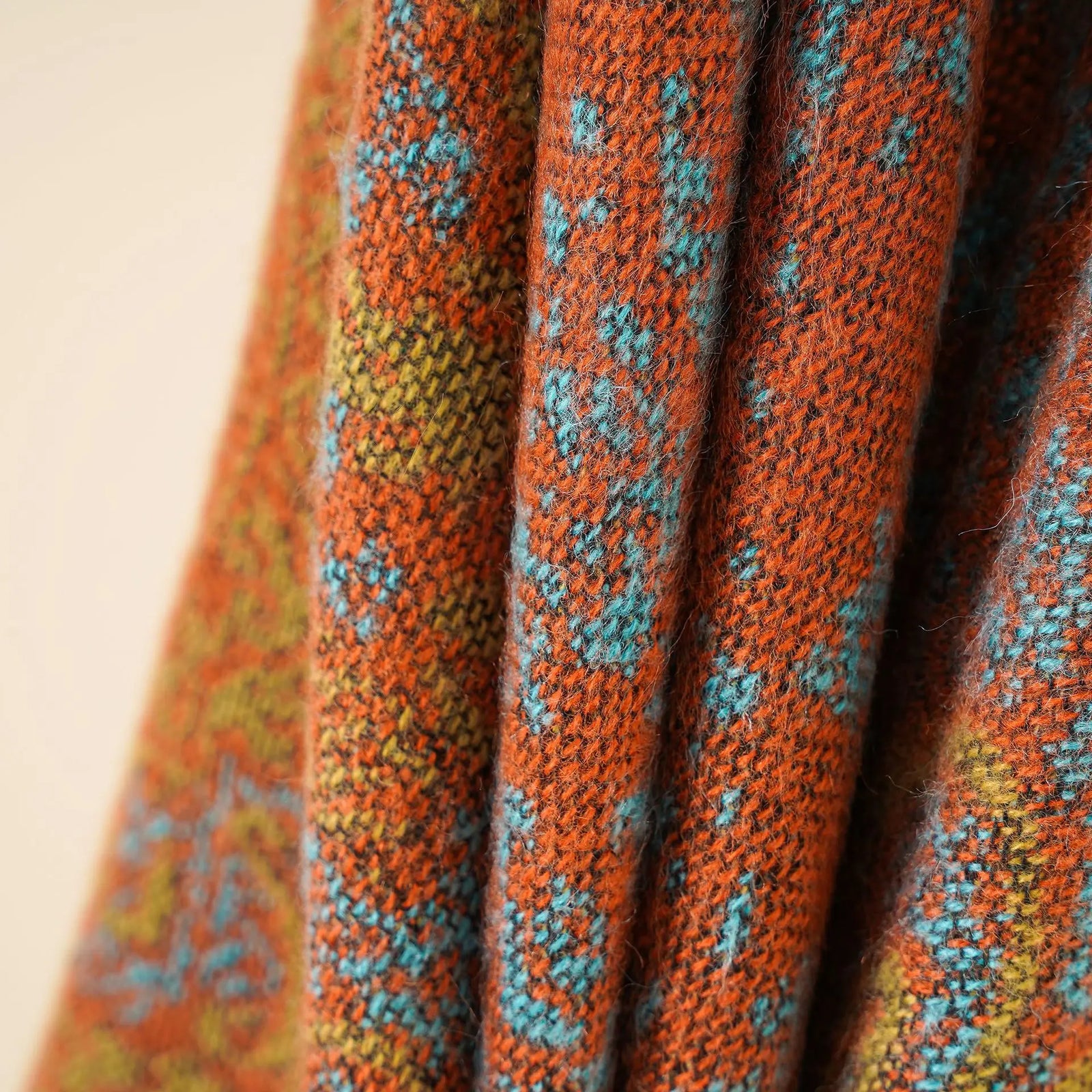 Patterned Open Front Poncho for Layering over Outfits