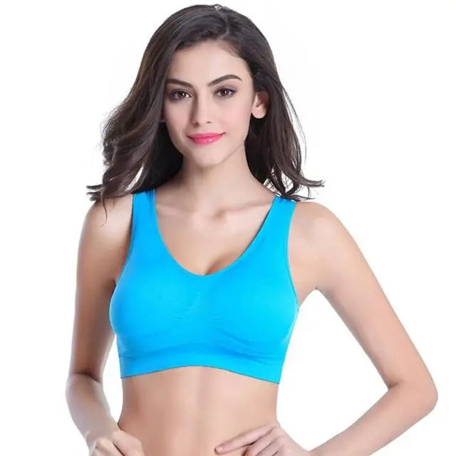 Women's Wide Strap Scoop Neck Sports Bra