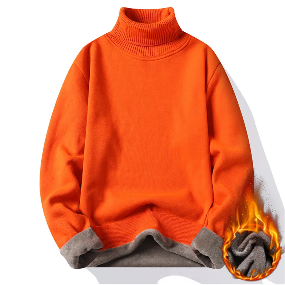 Men's Turtleneck Long Sleeve Knit Sweater