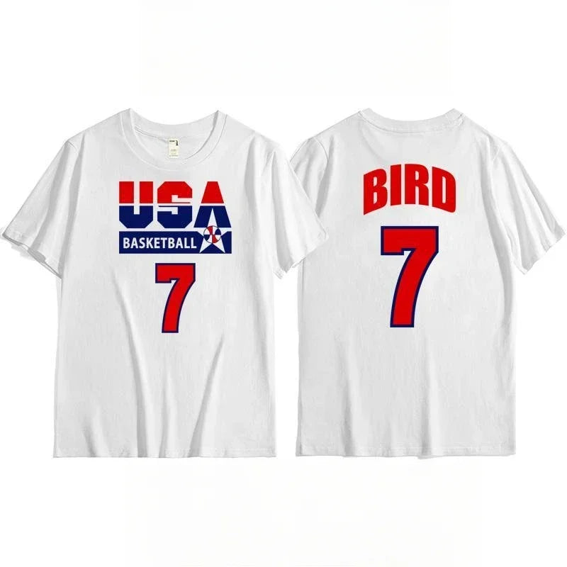 USA Basketball Number Short Sleeve T-shirt For Sports Outfits