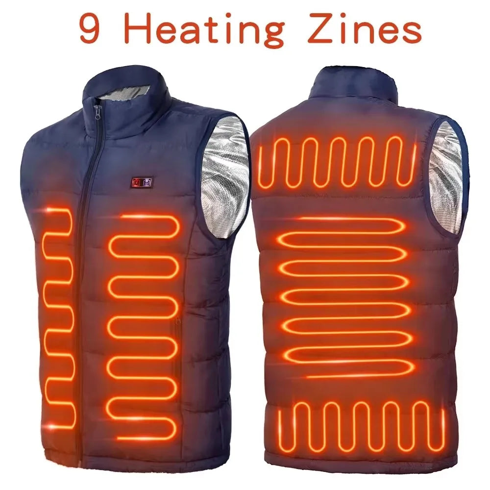 USB Heated Zip-Front Vest