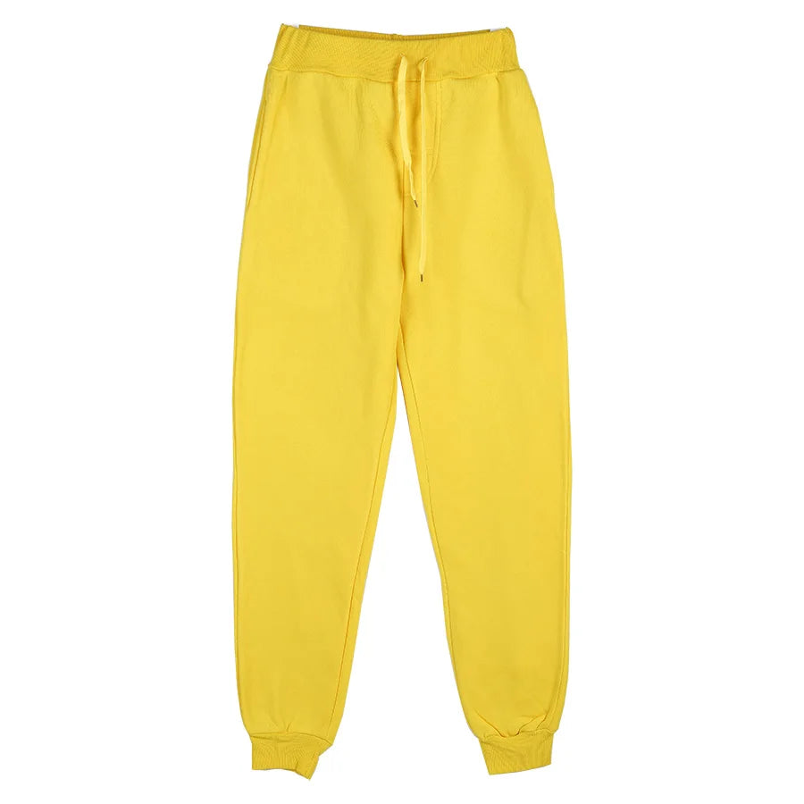 Full Length Drawstring Waist Casual Running Jogger Pants