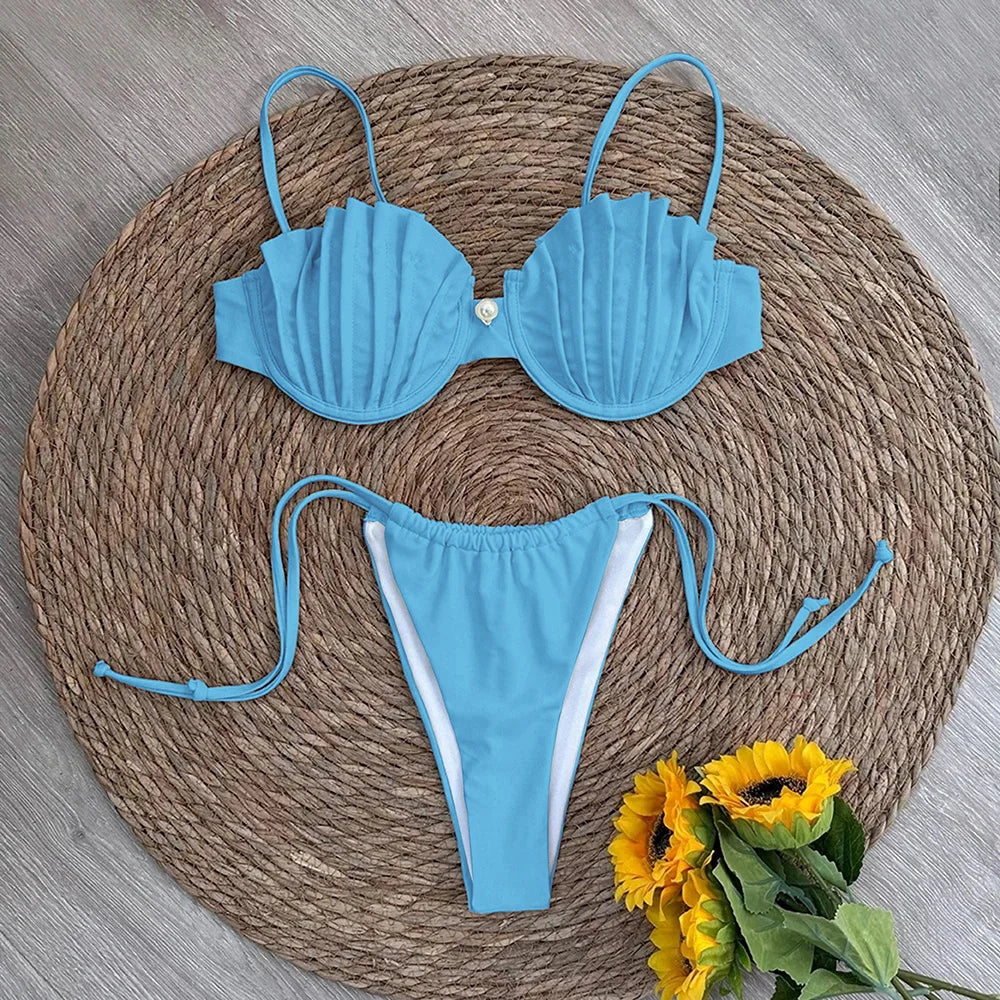 Shell Detail Micro Bikini