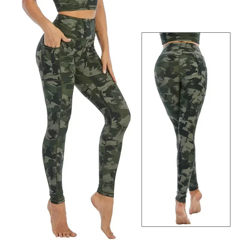 Women's Printed High-Waist Workout Leggings