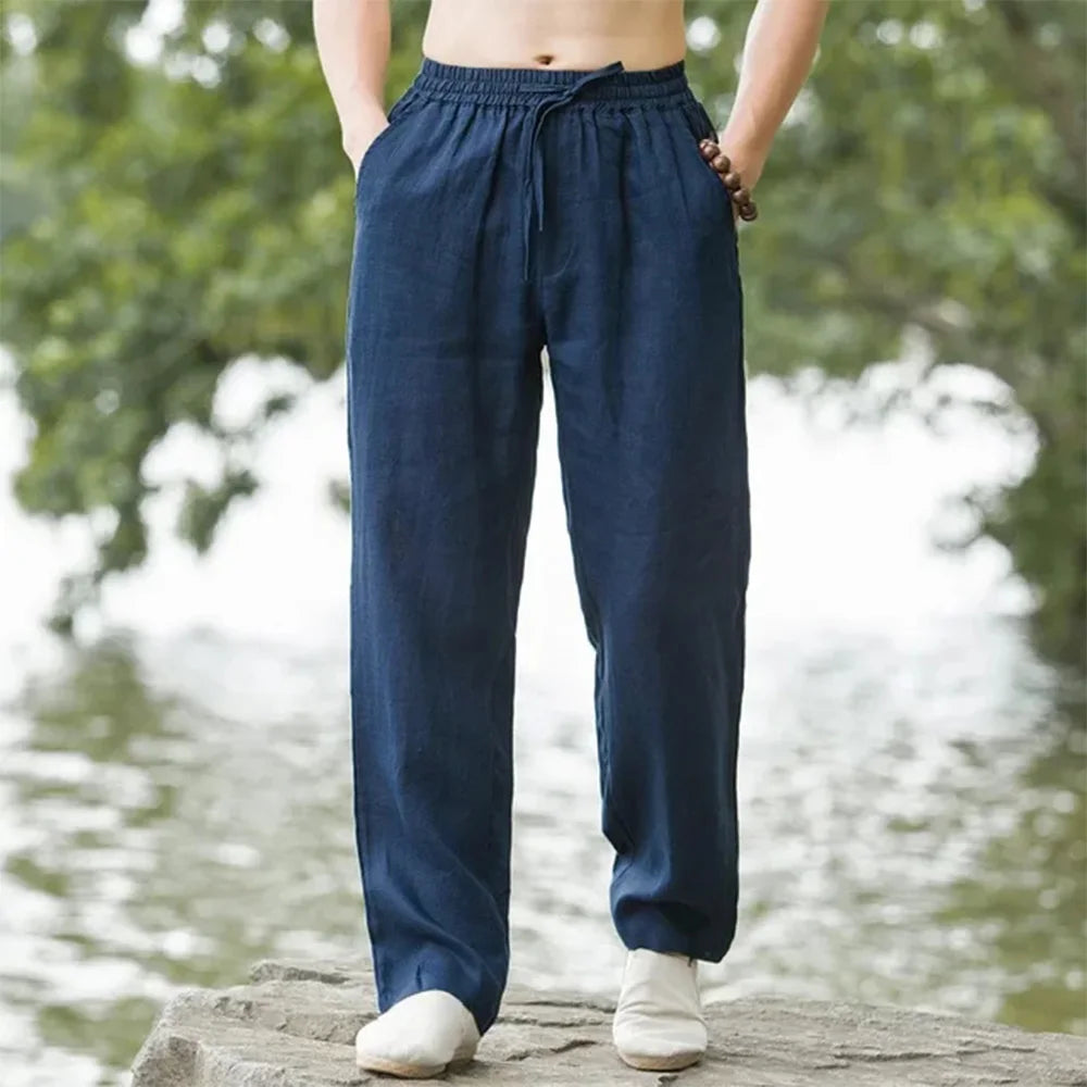 Men's Elastic Waist Casual Pants For Everyday Wear