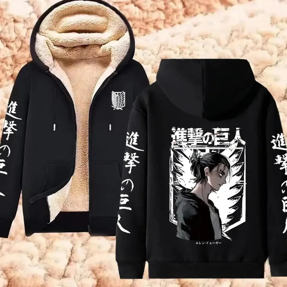 Hooded Long Sleeve Full Zip Casual Streetwear Jacket