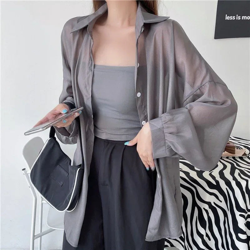 Women's Collared Long Sleeve Shirt