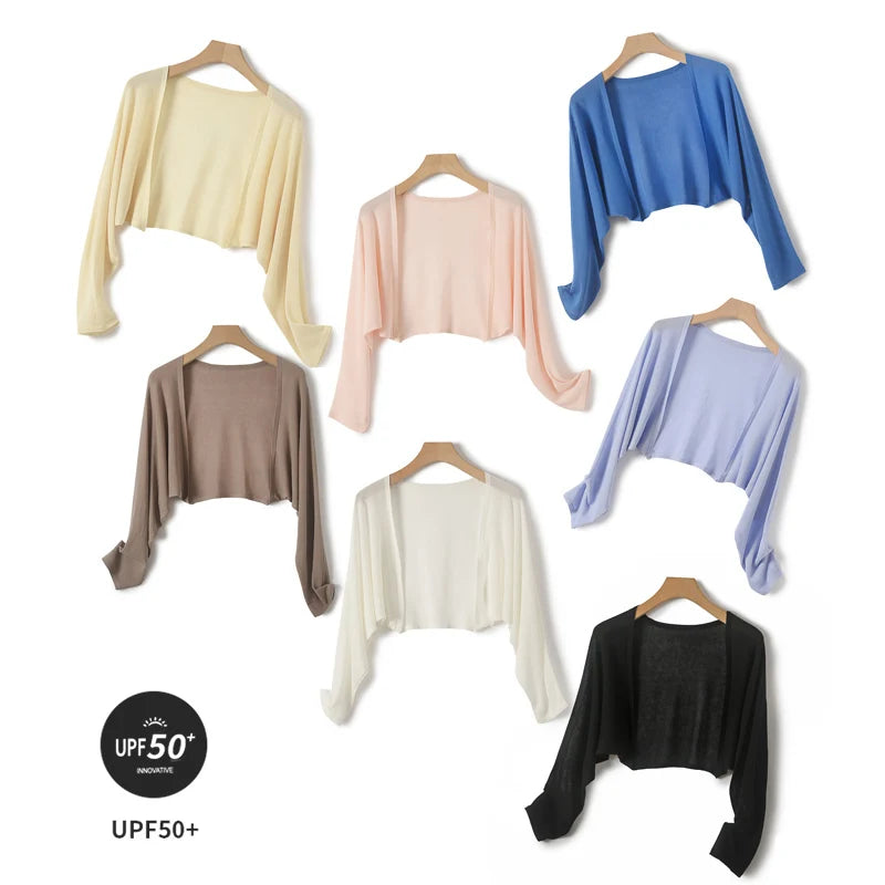 Cropped Open Front Knit Cardigan for Layering over Outfits
