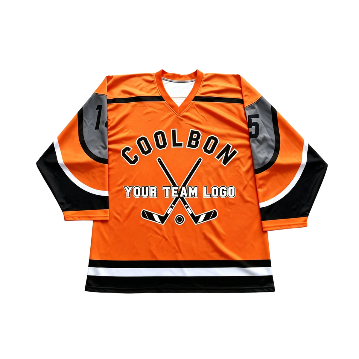 Skull Number Hockey Graphic Long Sleeve Jersey For Sports Outfits