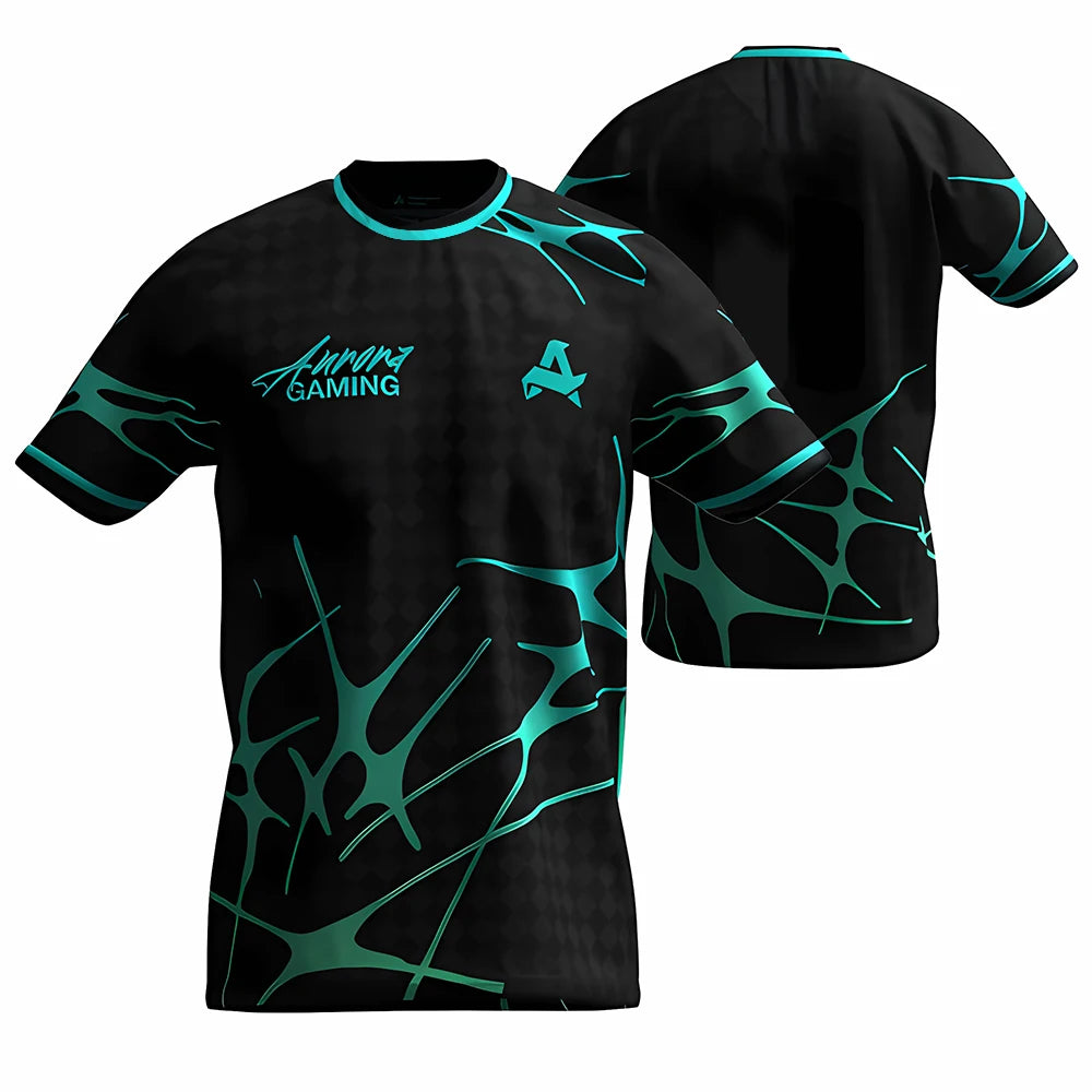 Esports Graphic Short Sleeve Crew Neck Sports T Shirt