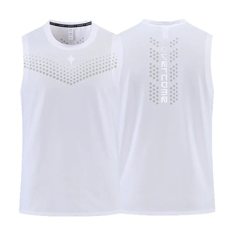 Sleeveless Crew Neck Racerback Running Training Tank Top